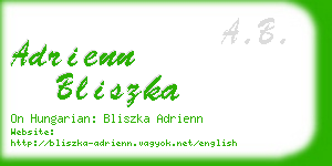 adrienn bliszka business card